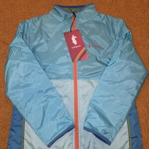 Cotopaxi Kids Teal and Blue Puffer Jacket. Size M 10-12